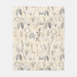 Vintage Anatomie Fleecedecke