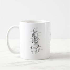 Vintage Anatomie-Kunst-Knochen des Fußes Kaffeetasse
