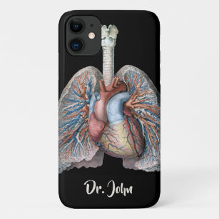 Vintage Anatomie Lunge Herzorgane Blut iPhone 11 Hülle