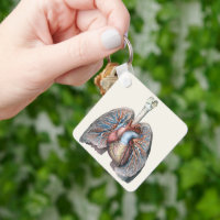 Vintage Anatomie Lunge Herzorgane Blut