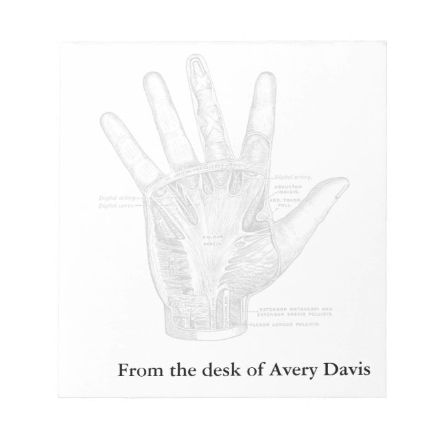 Vintage Anatomie Notizblock (Vorderseite)