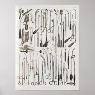 Vintage Anatomie von chirurgischen medizinischen G Poster