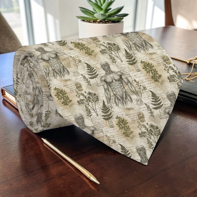 Vintage Anatomie Wissenschaft Maßgeschneiderte Kra Krawatte (Von Creator hochgeladen)