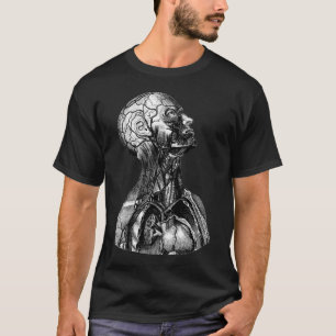 Vintage anatomische Abbildung des Oberkörpers T-Shirt