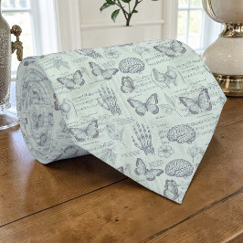 Vintage Anatomy Science Custom Necktie Krawatte