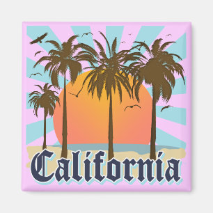 Vintage Andenken Kaliforniens Magnet