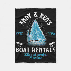 Vintage Andy and Red's Boat Repair Fishing Charter Fleecedecke