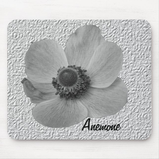 Vintage Anemone Personalisierte Mauspad (Vorne)