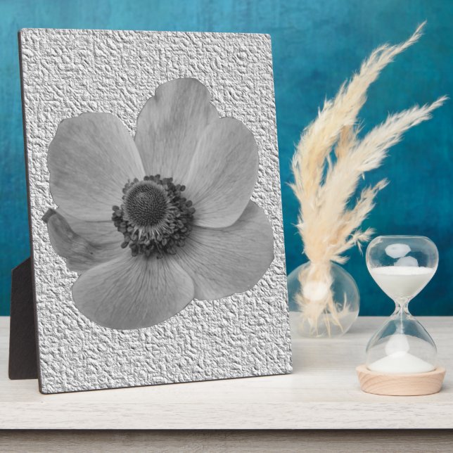 Vintage Anemone Plaque Fotoplatte (Seite)