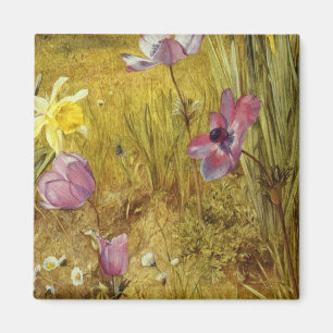 Vintage Anemone und Affodils Henry Newman Magnet