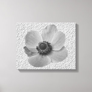 Vintage-Anemonen-Leinwanddruck Leinwanddruck