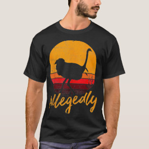 Vintage angeblich Strauß Spaß Retro flugunfähige B T-Shirt
