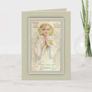 Vintage Angel Easter Greeting Feiertagskarte