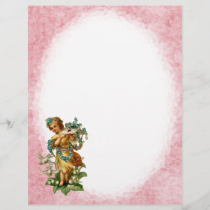 Vintage Angel Letterhead-Stationierung