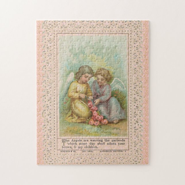 Vintage-Angel-Rätsel Puzzle (Vertikal)