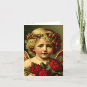 Vintage Angel Valentine Card Feiertagskarte