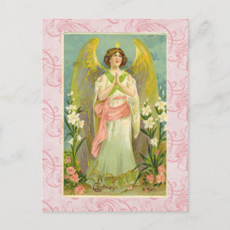 Vintage Angel Weihnachtskarte Feiertagspostkarte