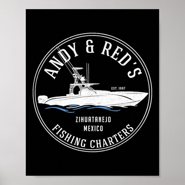 Vintage Angelkarten von Andy Red Poster (Vorne)