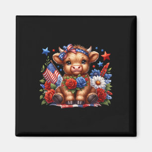 Vintage-Angelrute Amerikanische Flagge Lustiges An Magnet