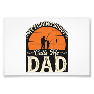 Vintage-Angler-Kumpel-Vater-Shirt-Design_1 Fotodruck