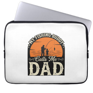 Vintage-Angler-Kumpel-Vater-Shirt-Design_1 Laptopschutzhülle