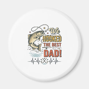 Vintage-Angler-Vater Wir haben den besten Vater ge Magnet