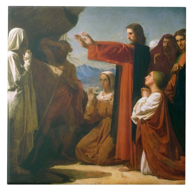 Vintage Anhebung von Lazarus Fliese (Vorderseite)