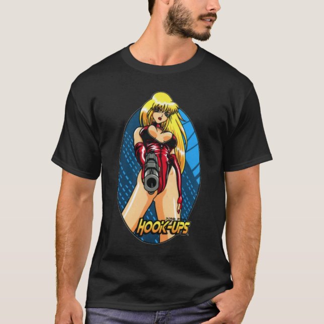 Vintage Anime Girl Hook Ups3208png3208 T-Shirt (Vorderseite)