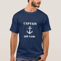 Vintage Anker Kapitän Namen oder Bootsname Blau