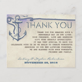 Vintage Ankerhochzeit dank Karten