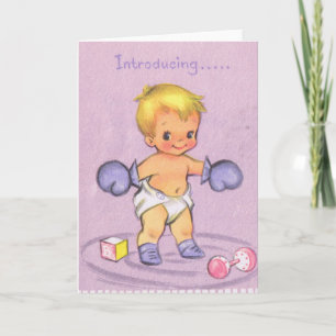 Vintage Ankündigung von Baby