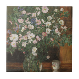 Vintage Anna Munthe-Norstedt Wilde Rosen Fliese