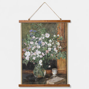 Vintage Anna Munthe-Norstedt Wilde Rosen Wandteppich Mit Holzrahmen