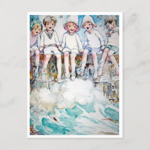 Vintage Anne Anderson Der Pier Postkarte