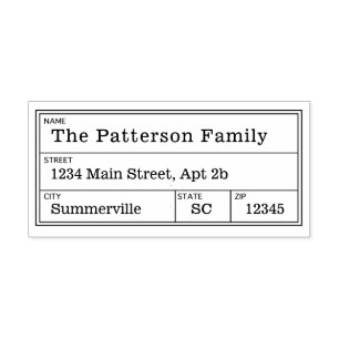 Vintage Anschrift Briefmarke Postleitzahl Rücksen Gummistempel