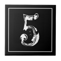 Vintage Anschrift und Hausnummer