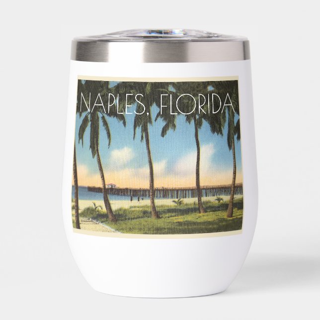 Vintage-Ansicht von Naples, Florida am Golf (Vorderseite)