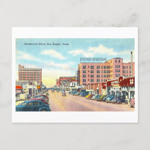 Vintage Ansicht von San Angelo, Texas, Postkarte