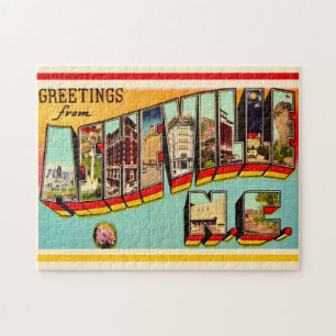Vintage-Ansichtskarte aus Asheville, NC Puzzle