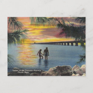 Vintage-Ansichtskarte Overseas Highway Florida Key Postkarte