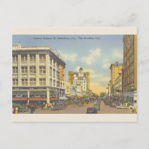 Vintage-Ansichtskarte von St. Petersburg, Florida Postkarte