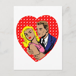 vintage Anti-Valentinstag Feiertagspostkarte