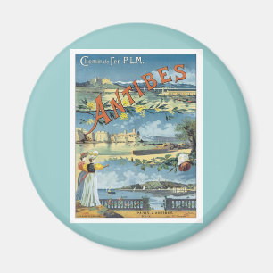 Vintage Antibes Mittelmeer Magnet