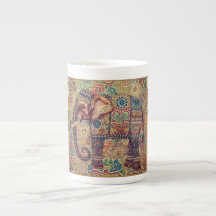 Vintage-, Antik-Elefanten-Motiv-Kunst