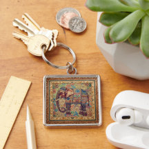 Vintage-, Antik-Elefanten-Motiv-Kunst