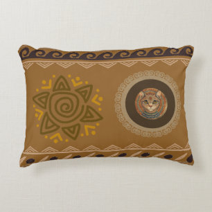 Vintage, Antik Katze, Uraltes Motiv Kunst Wurf Kis Dekokissen