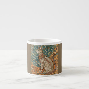 Vintage-, Antik-Katzenmotiv-Design-Kunst Espressotasse