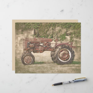 Vintage antike alte rustikale Landhaus Traktor