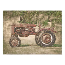 Vintage antike alte rustikale Landhaus Traktor