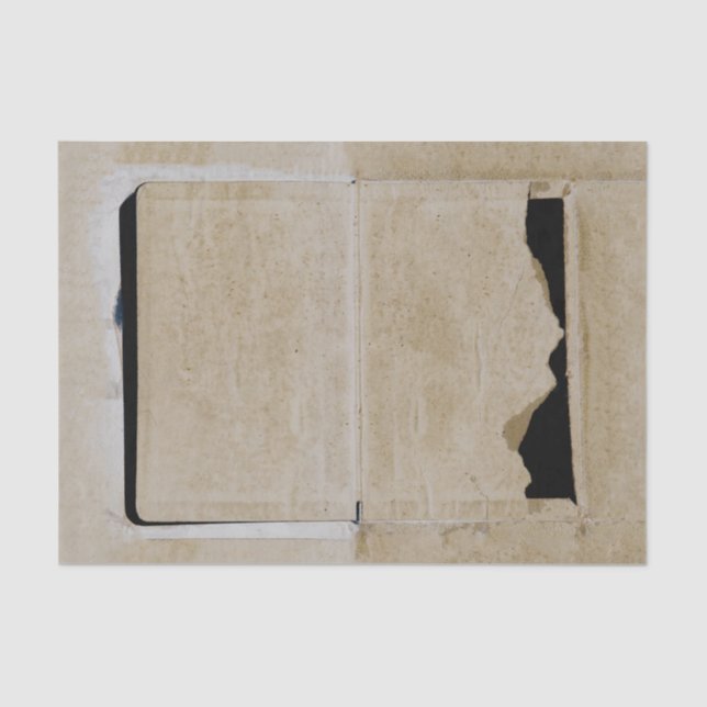 Vintage antike Beige Schwarze Textur Dekoration Seidenpapier (Vorderseite)